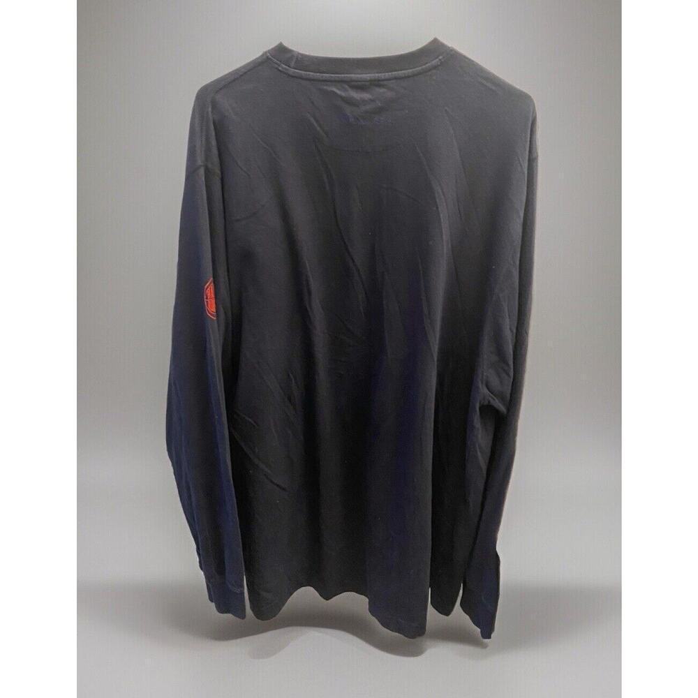 Harlem Globetrotters vintage long sleeve shirt Platinum FUBU Large Navy RARE - Picture 5 of 5
